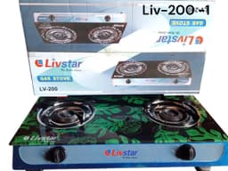 Livstar 2Burner Glass Gas Stove