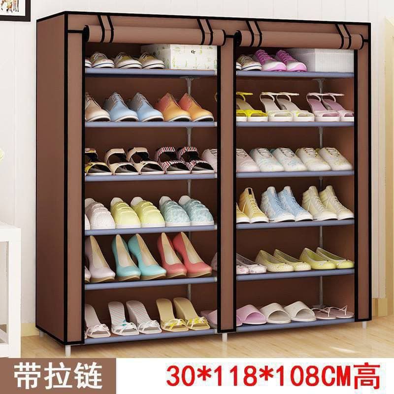 double face shoe rack